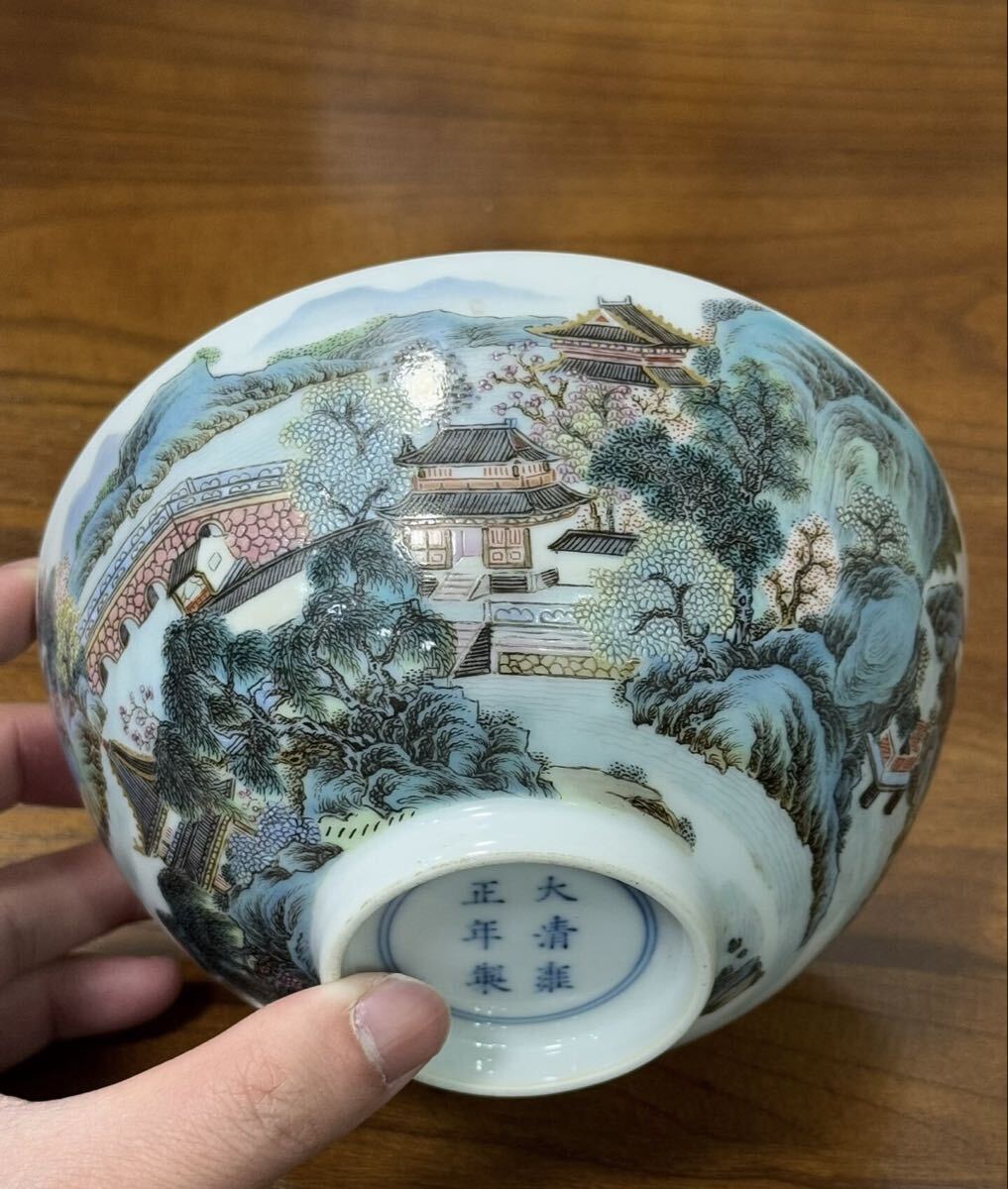 中国古美術 清時代 清 粉彩 花瓶 陶磁器 骨董 古玩 時代物 中国美術 古
