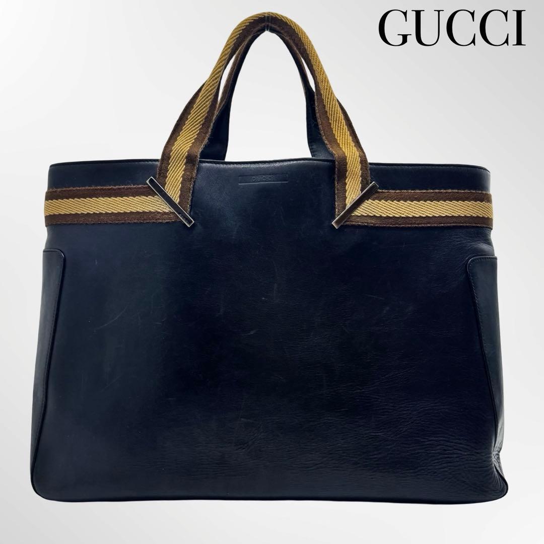 GUCCI グッチ GGスプリーム レザー トートバッグ ハンドバッグ A4可能 GUCCI トートバッグ GG スプリーム レザー A4収納可能 グッチ