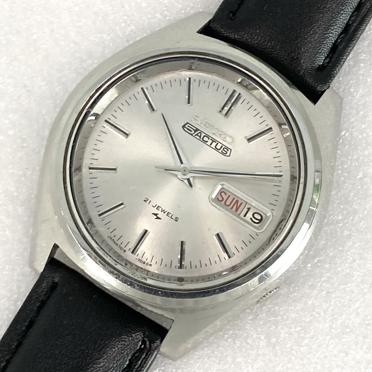 未使用70sセイコー純正アクタスXGA181腕時計SSベルト18ミリ AB148 