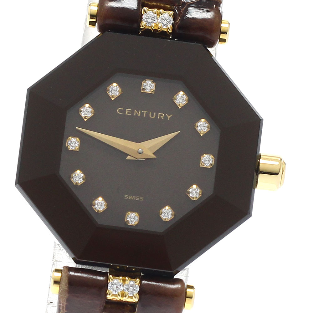 センチュリー CENTURY 606.2.S.12.70.TIL タイムジェム プライムタイム K18PG 12Pダイヤ クォーツ レディース 極美品 箱・保証書付_944713 2026年最新】Yahoo!オークション -センチュリー プライムタイム