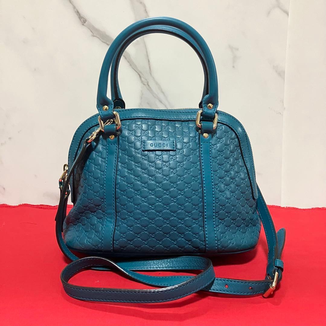 GUCCI グッチ ショルダーバッグ 2WAY ナイロンレザー バンブ 