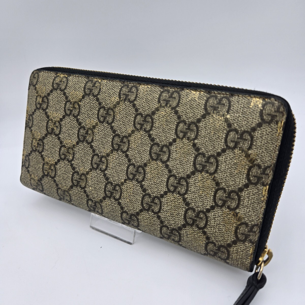 希少 グッチ GUCCI 財布 長財布 アニマリエ 刺繍 蜂 ラウンド 