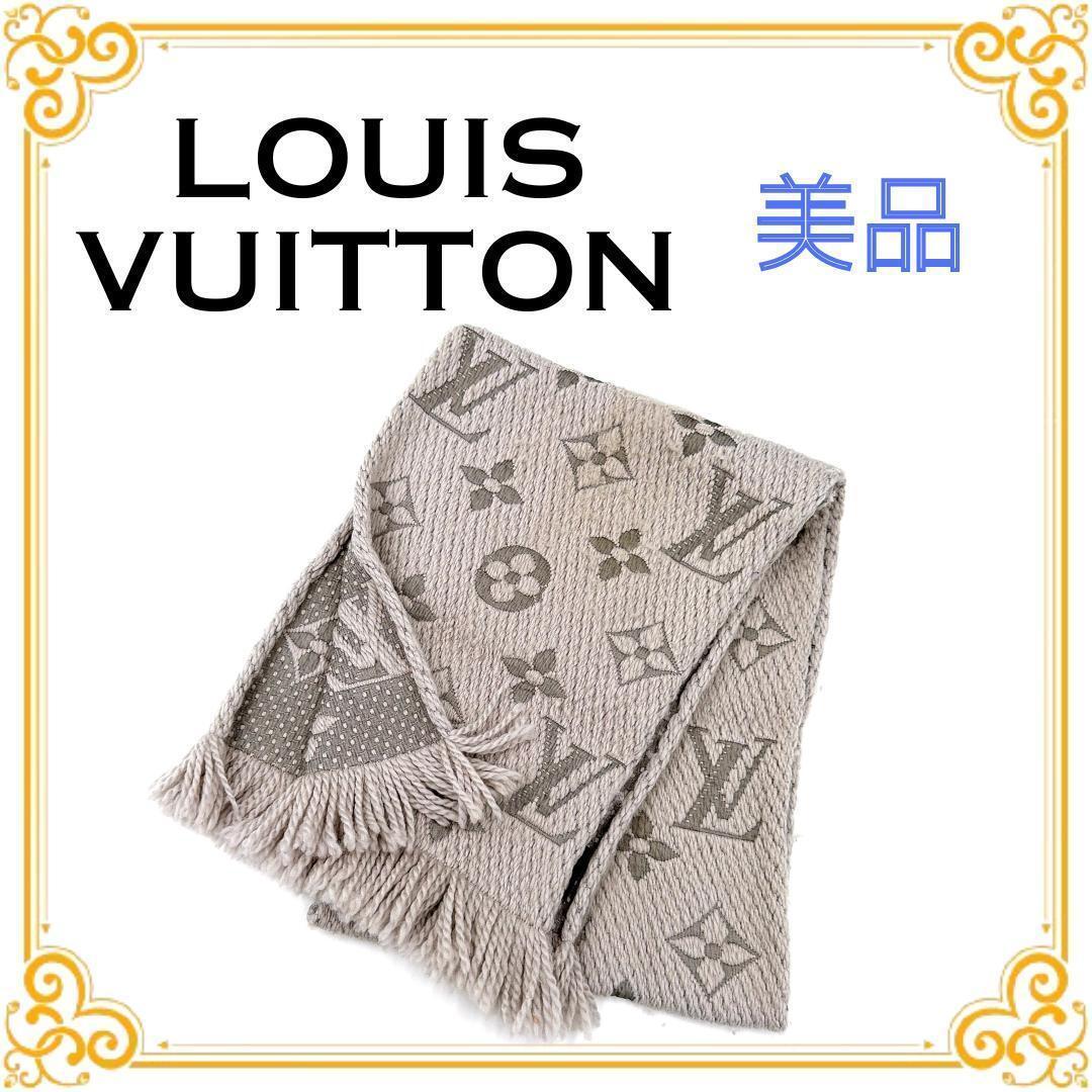 LOUIS VUITTON ルイヴィトン エシャルプ ロゴマニア グリペルル フリンジマフラー ライトパープル M74742 LOUIS VUITTON（ルイ・ヴィトン） エシャルプ ロゴマニア グリペルル
