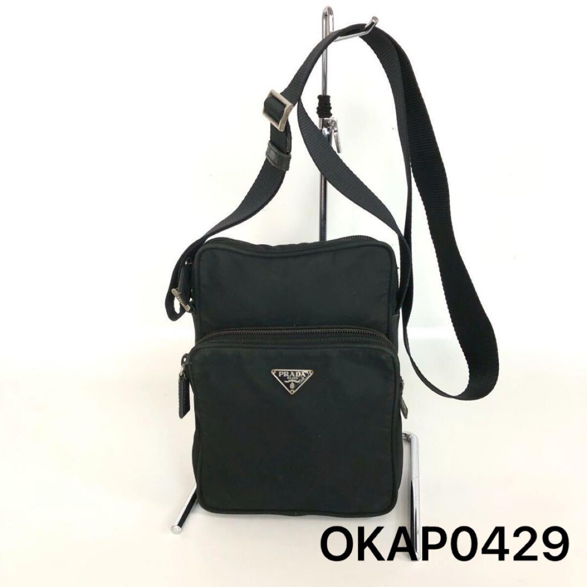 美品✨PRADA プラダ NERO 三角ロゴ ボディバッグ テスートナイロン 黒 美品✨PRADA プラダ NERO 三角ロゴ ボディバッグ テスートナイロン 黒