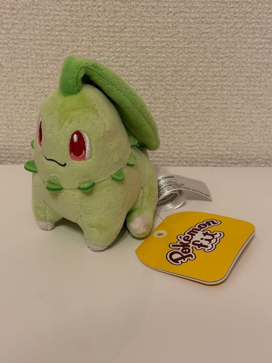 【中国限定】ポケモンカードゲーム チコリータ可動ぬいぐるみ 頭の葉っぱ動きます！ 中国限定】ポケモンカードゲーム チコリータ可動ぬいぐるみ 頭の葉っぱ