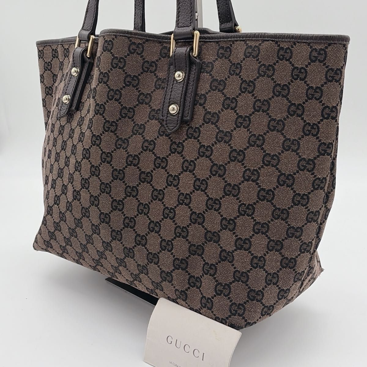 021 美品 GUCCI グッチ トートバッグ ハンドバッグ 肩掛け GG