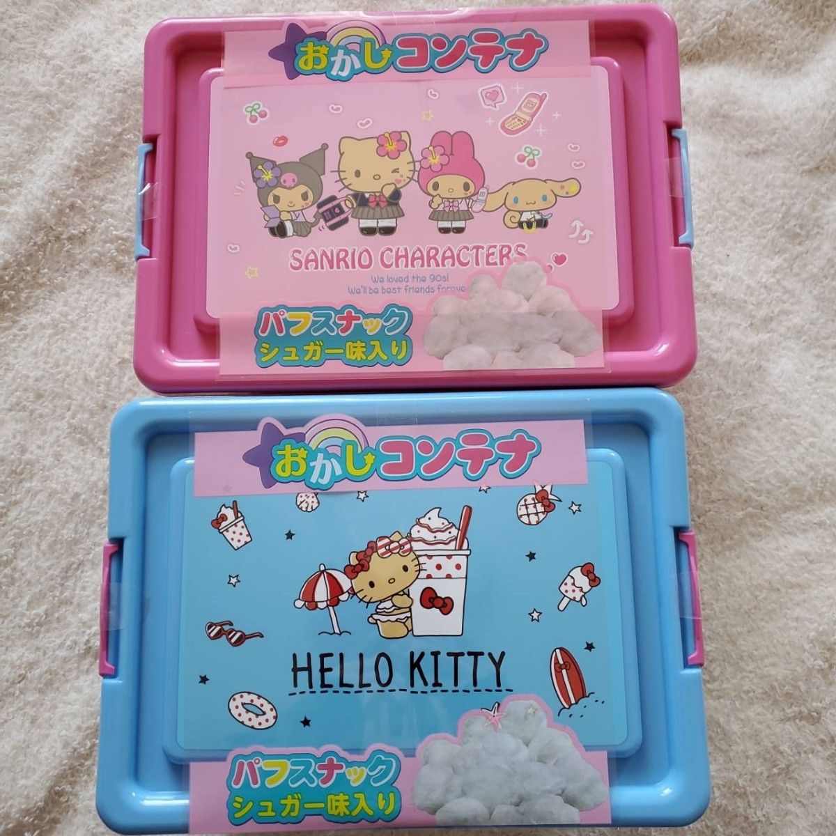 日焼けキティ　サンリオキャラクターズ　お菓子コンテナBOX サンリオキャラクターズ お菓子コンテナボックス 日焼けキティ 4個