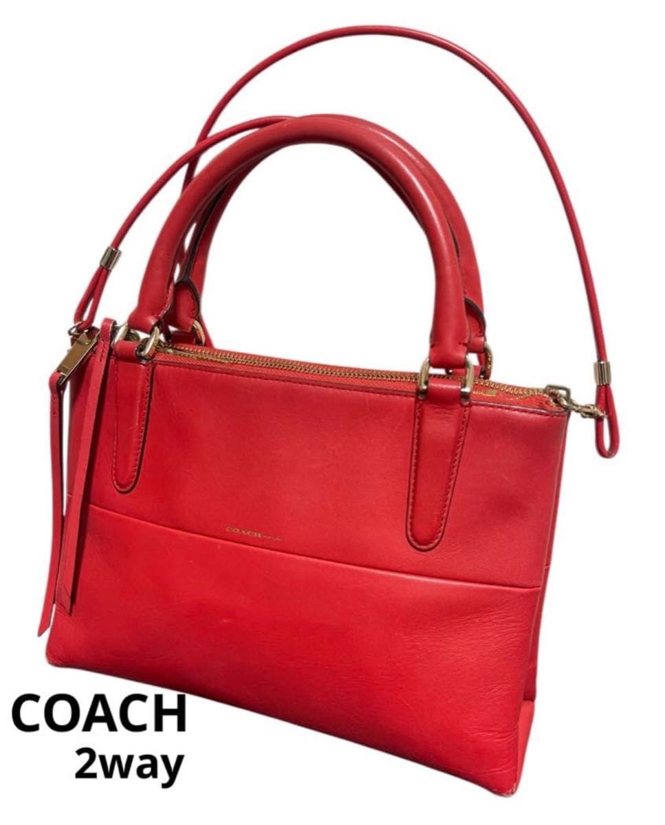 COACH コーチ 2way ショルダーバッグ レッドアップル C6841 | Shop at 