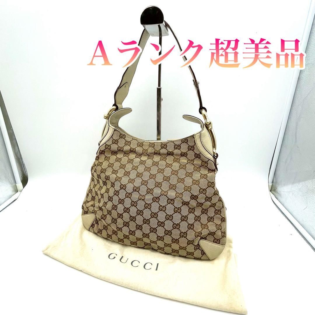 GUCCI グッチ GGキャンバス トートバッグ ハンドバッグ ベージュ