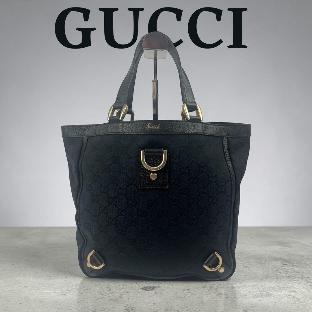 レディース 極美品 120 GUCCI グッチ トートバッグ ハンドバッグ GG柄 kq3