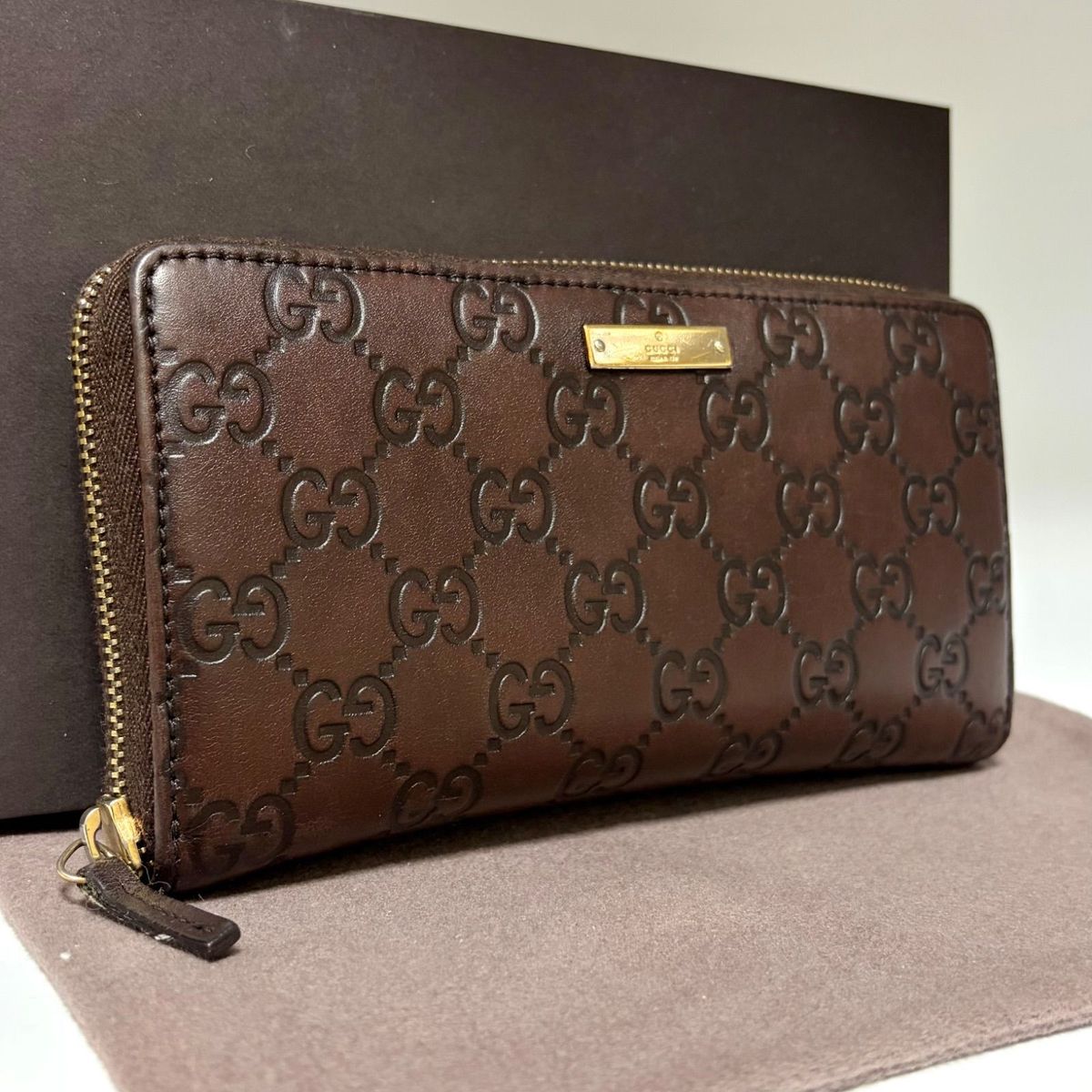 美品 GUCCI グッチ ジャンボGG ジップアラウンドウォレット | Shop at