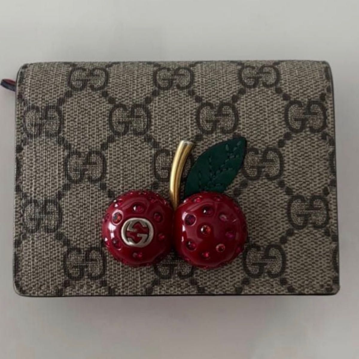 GUCCI グッチ チェリー GGスプリーム さくらんぼ コンパクトウォレット