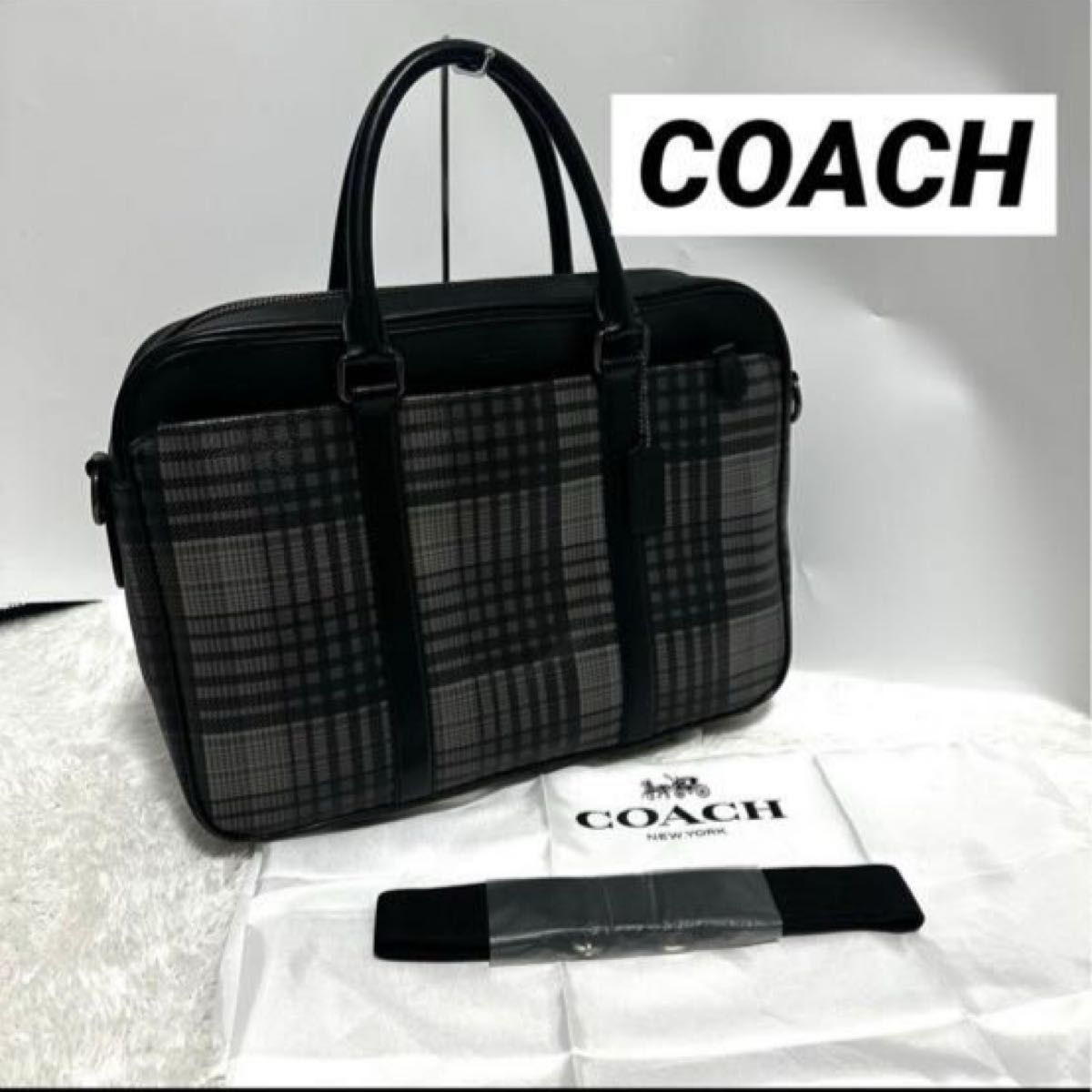 希少】OLD COACH バークレー ビジネスバッグ ブラック A4 2way