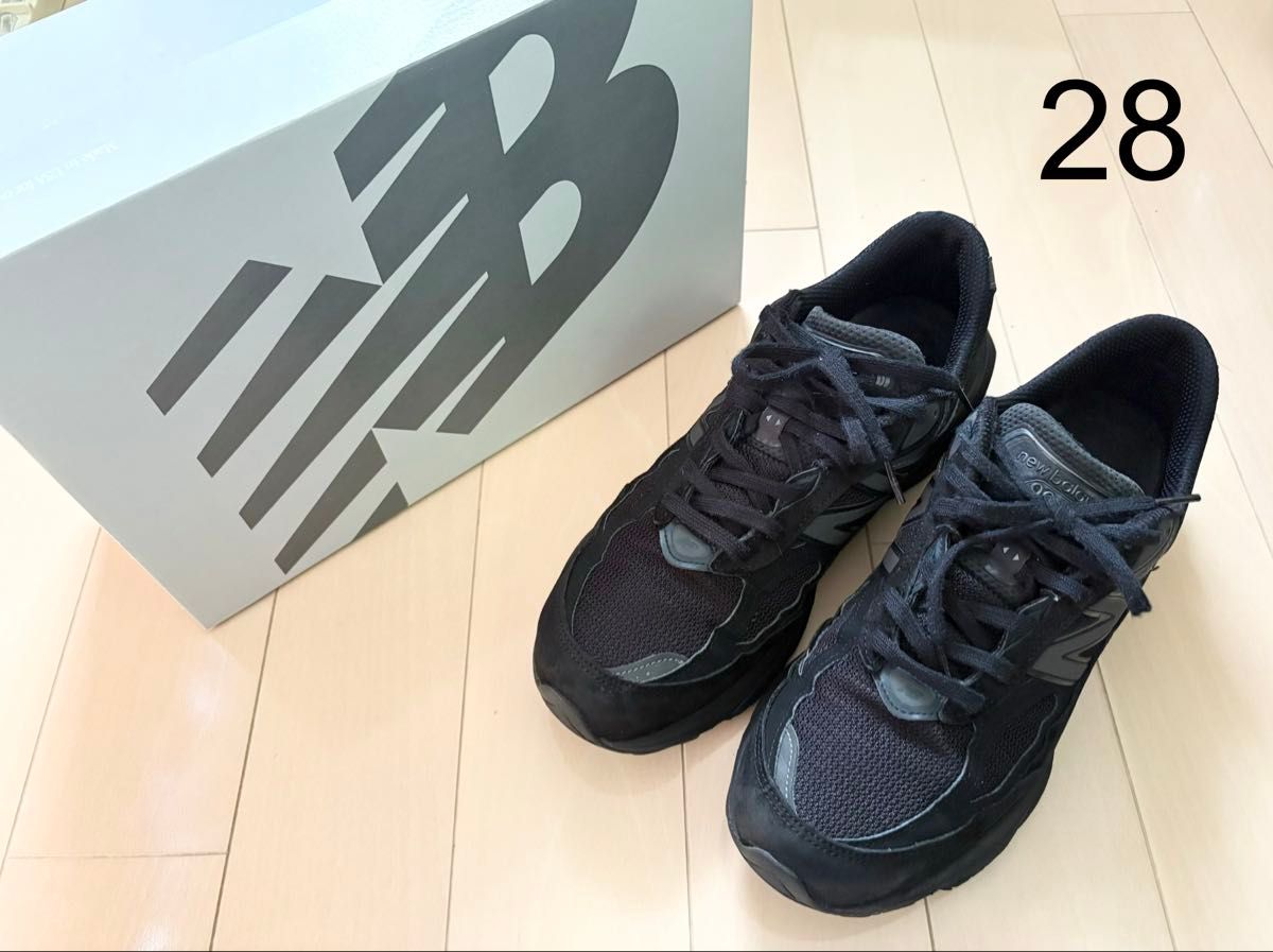 極美品 USA製 New Balance U990V6 U990BB6 US9 27cm トリプルブラック 