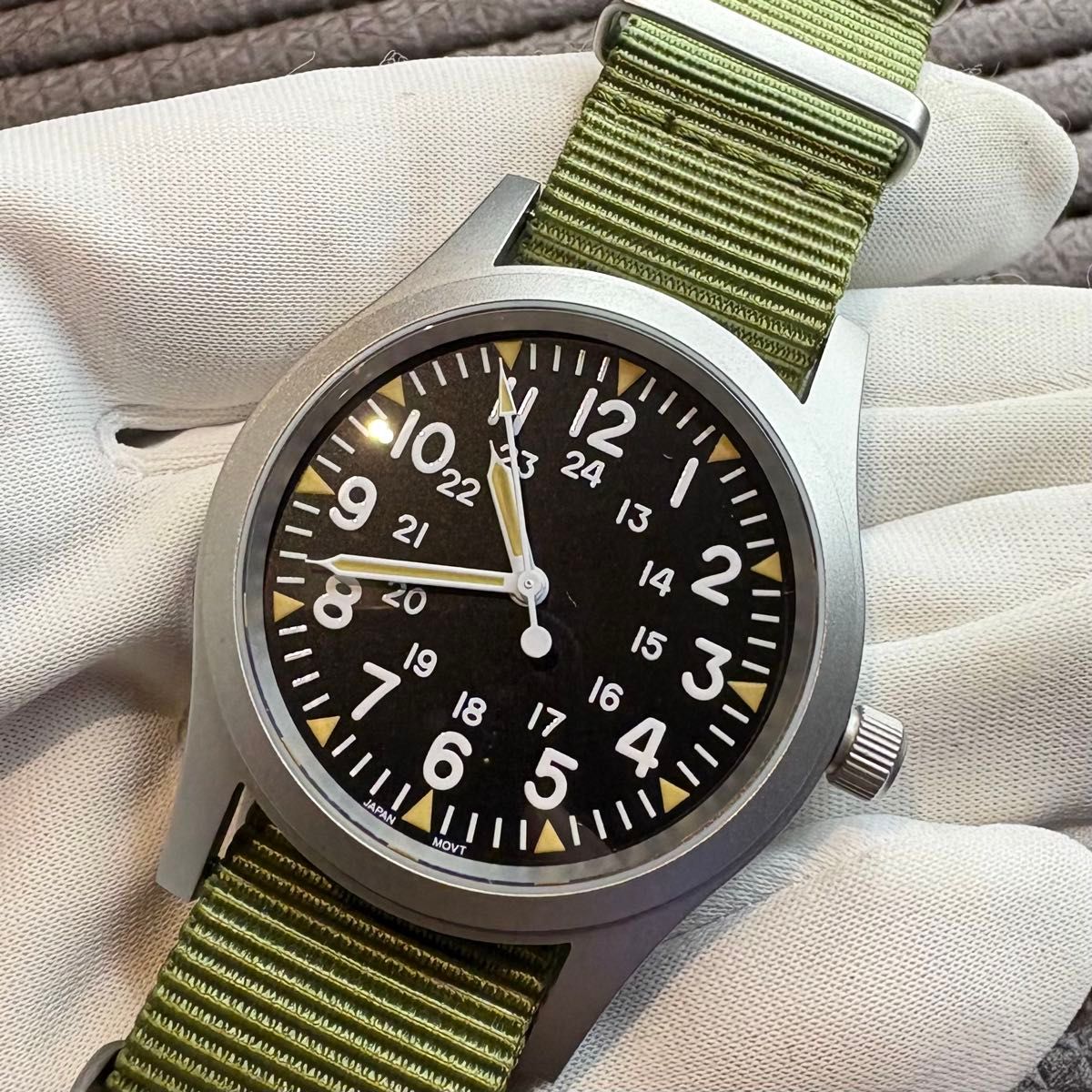新品 ミリタリーウォッチ TYPE2 米軍 パイロット セイコームーブ