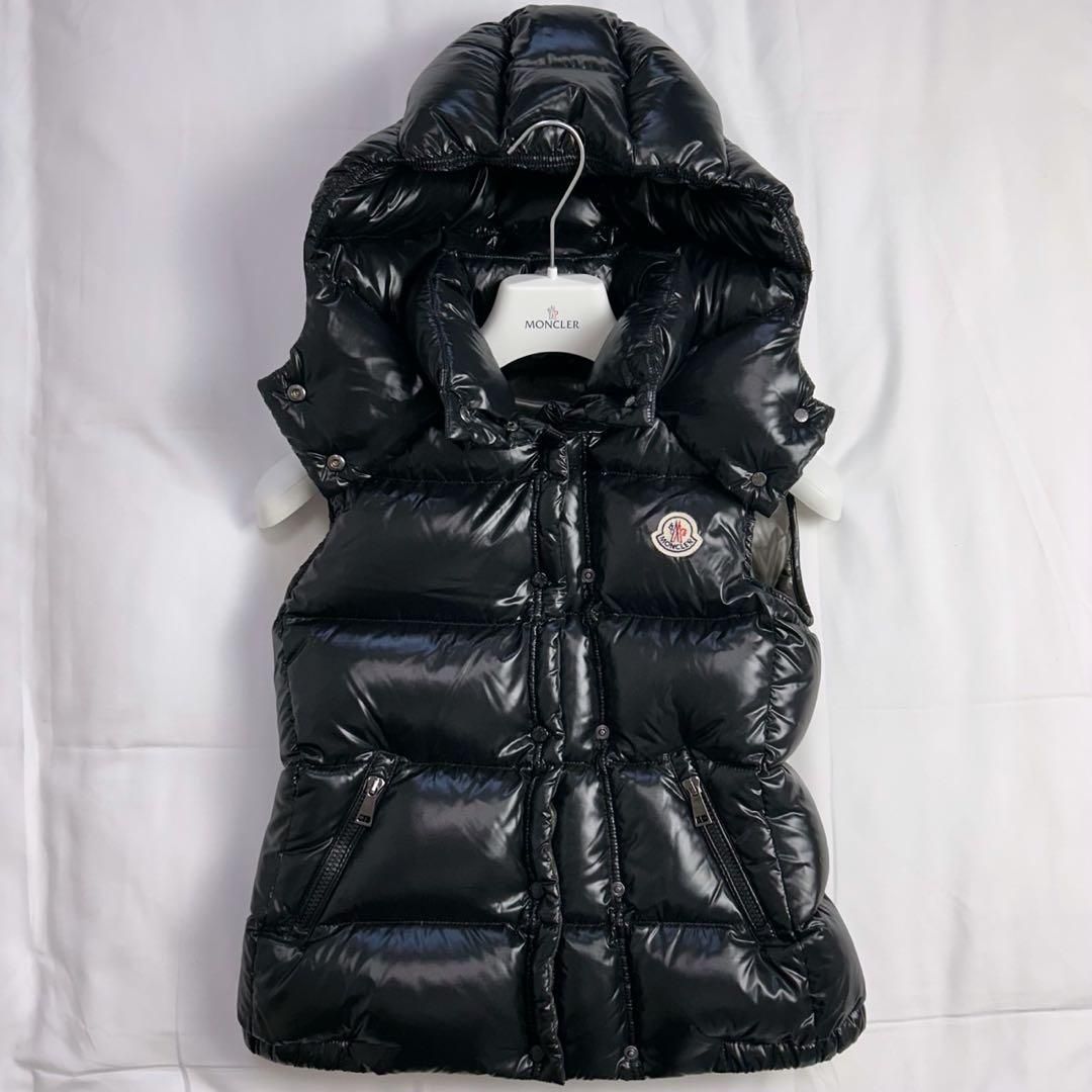 極美品】MONCLER モンクレール ダウンベスト AMIENS 紺 フード | Shop