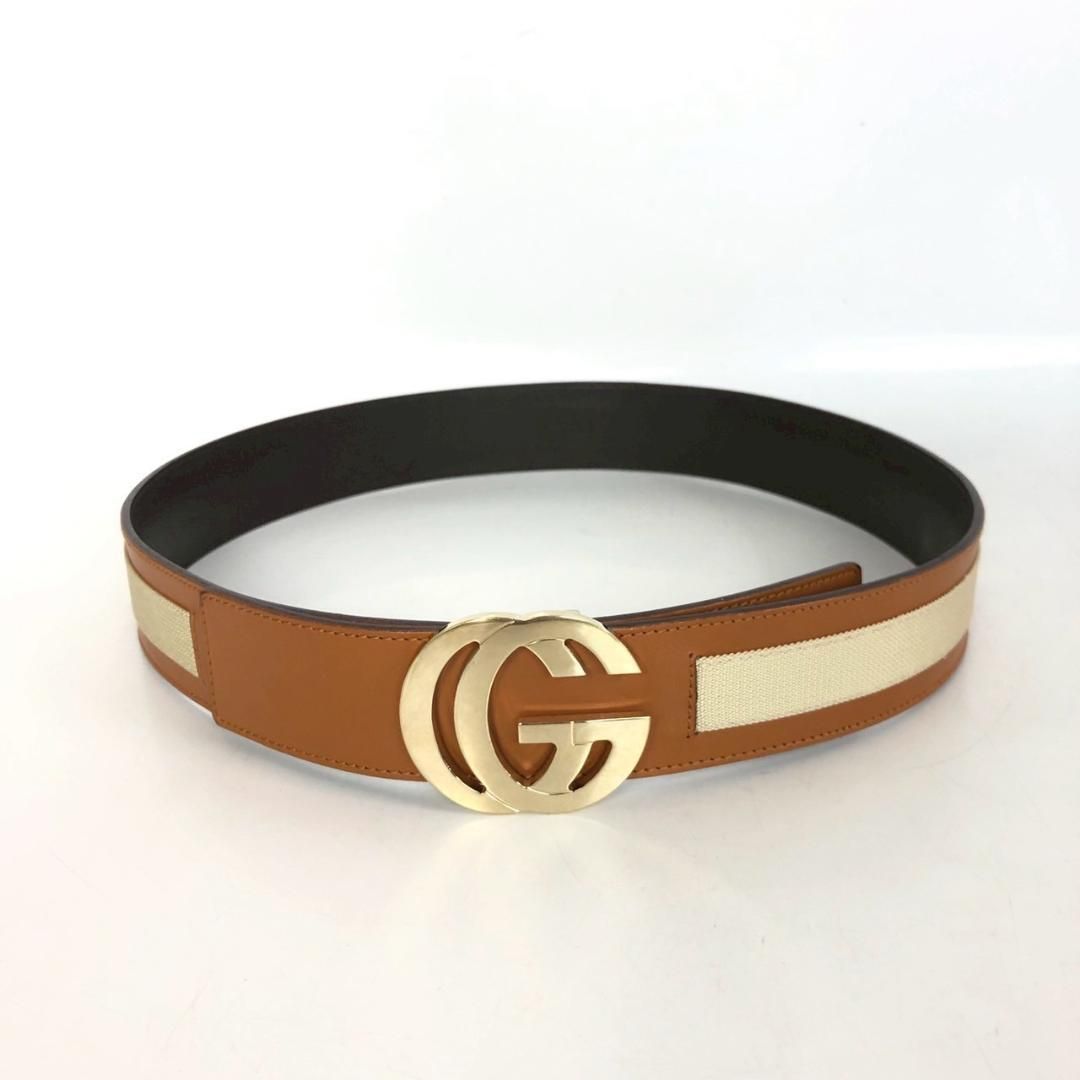 GUCCI グッチ ベルト インターロッキング ダークブラウン | Shop at