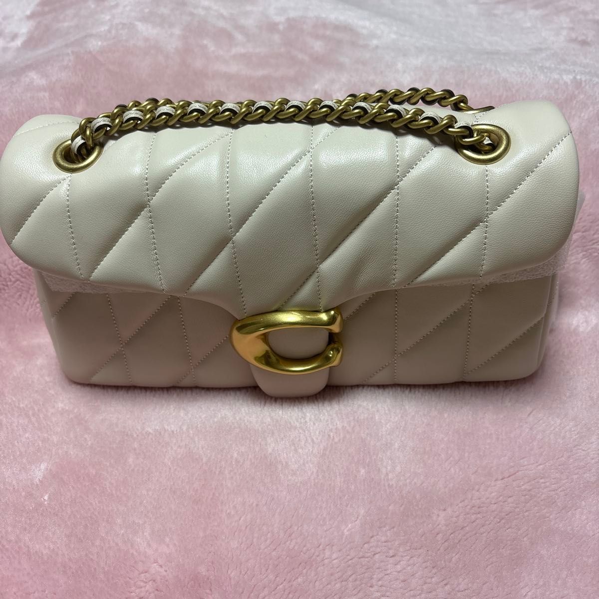 COACH CP150 タビー ショルダーバッグ 26・キルティングシルバー金具