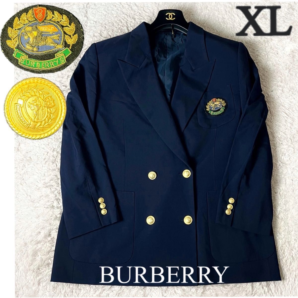 VAN JACKET テーラードジャケット 金ボタン ワッペン 90s Lサイズ 希少/90s/VAN JACKET/金ボタン/テーラードジャケット/紺 ブレザー/XL