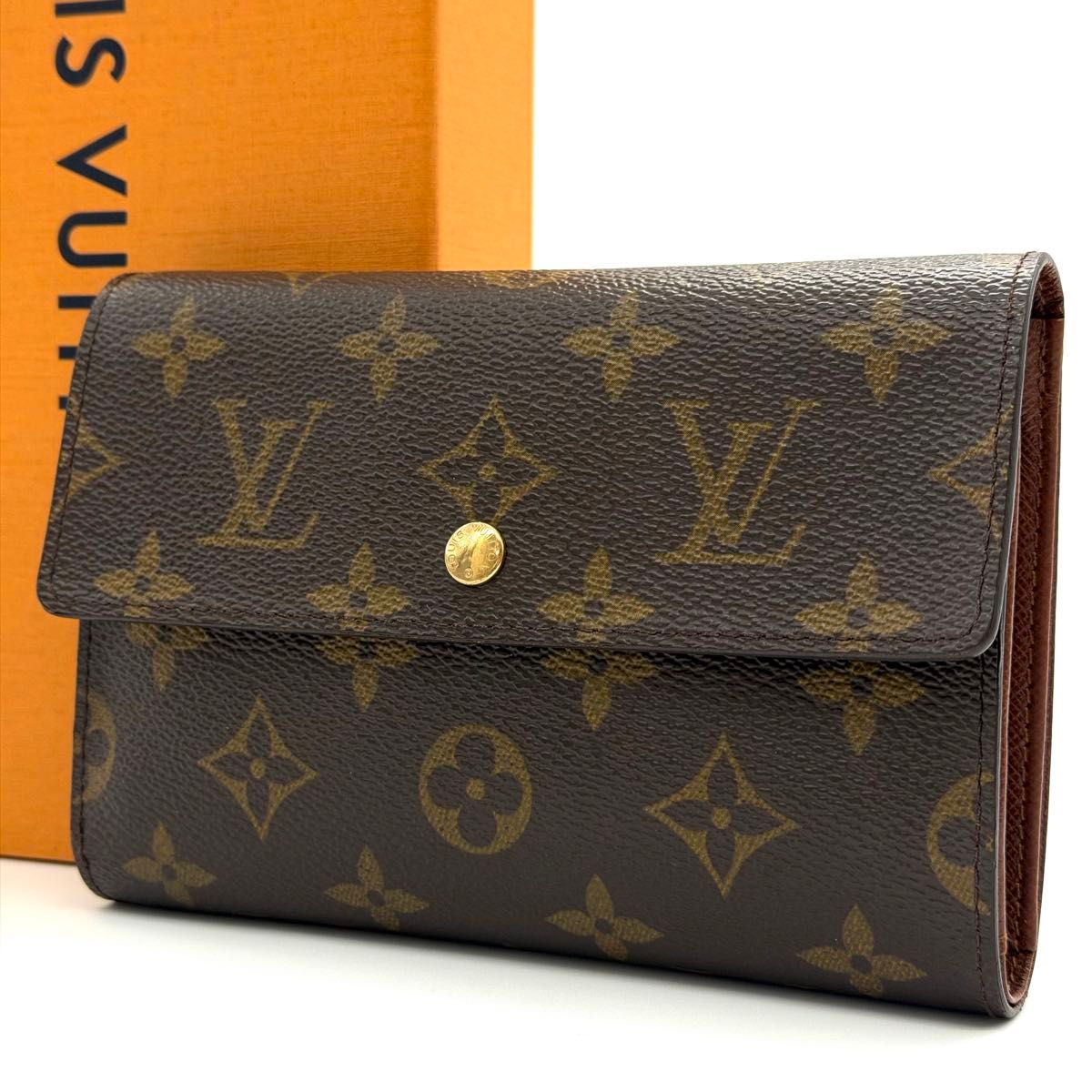 LOUIS VUITTON ルイヴィトン モノグラム ヴェルニ 三つ折り長財布