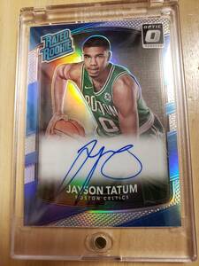 サイン 2017 -18 Panini Donruss Optic Holo Silver JAYSON TATUM RC Auto / ジェイソン テイタム Autograph Refractor Boston Celtics