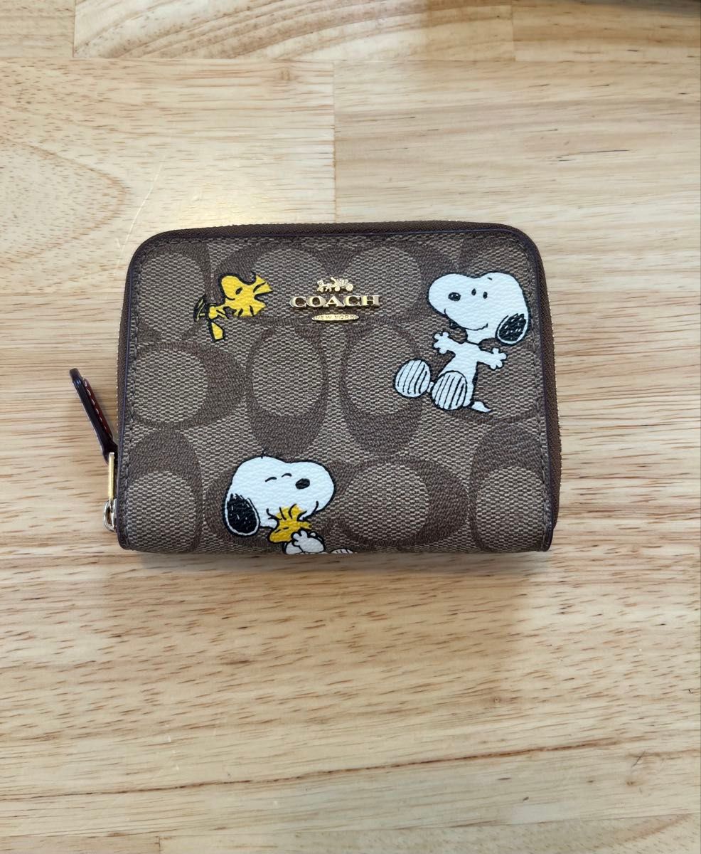 COACH コーチ スヌーピー コラボ 長財布 シグネチャー 中古 | Shop at