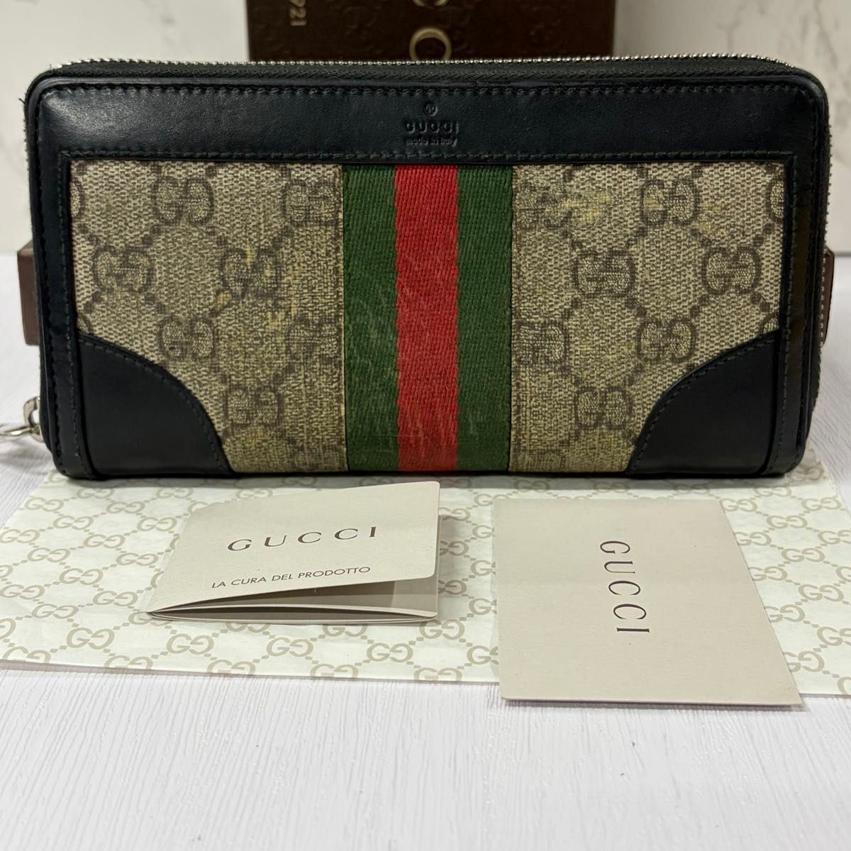 グッチ GUCCI 財布 長財布 GGスプリーム タイガー 虎 ラウンド