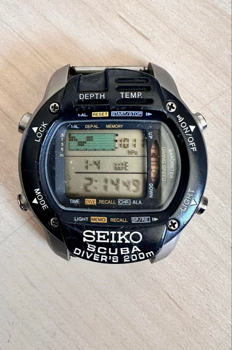 SEIKO SCUBA MASTER デジタル腕時計 200m防水　ジャンク SEIKO SCUBA MASTER 200m ダイバーズウォッチ デジタルジャンク | Shop