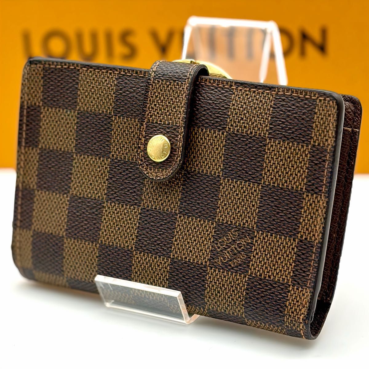 ☆ルイヴィトン☆ LOUIS VUITTON 二つ折り財布 がま口 ダミエ