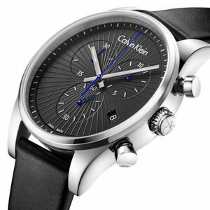 新品 未使用 カルバンクライン Calvin Klein クロノグラフ スイス製 メンズ腕時計 K8S271C1 メンズ 輸入品 ブラック文字盤