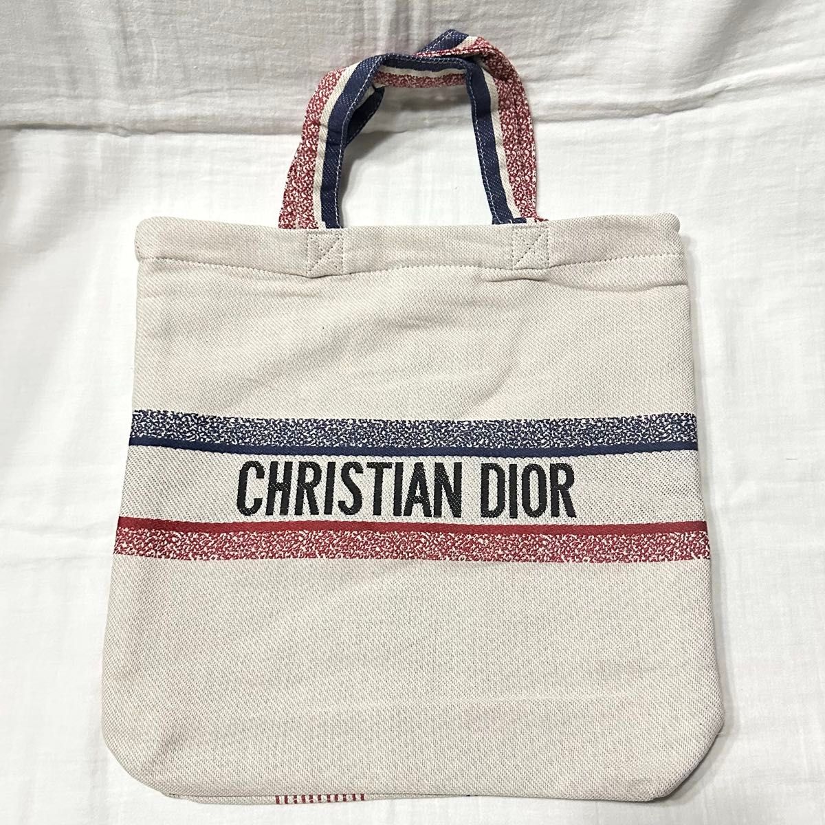 新年 ディオール Dior クロシェ ストロー ノベルティ トートバッグ