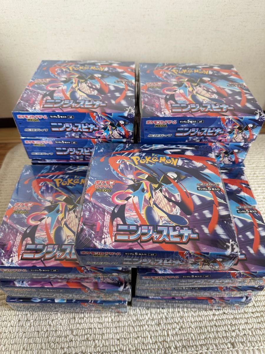 ポケモンカードゲーム ニンジャスピナー box 4BOX シュリンクなし ぺり 