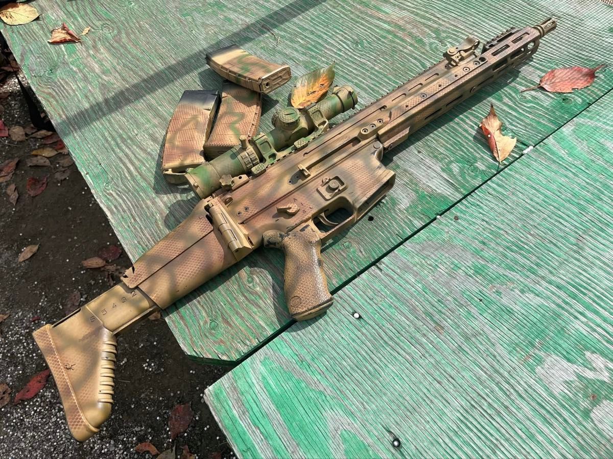 次世代電動ガン SCAR-H 迷彩カスタム マガジン3本 | Shop at