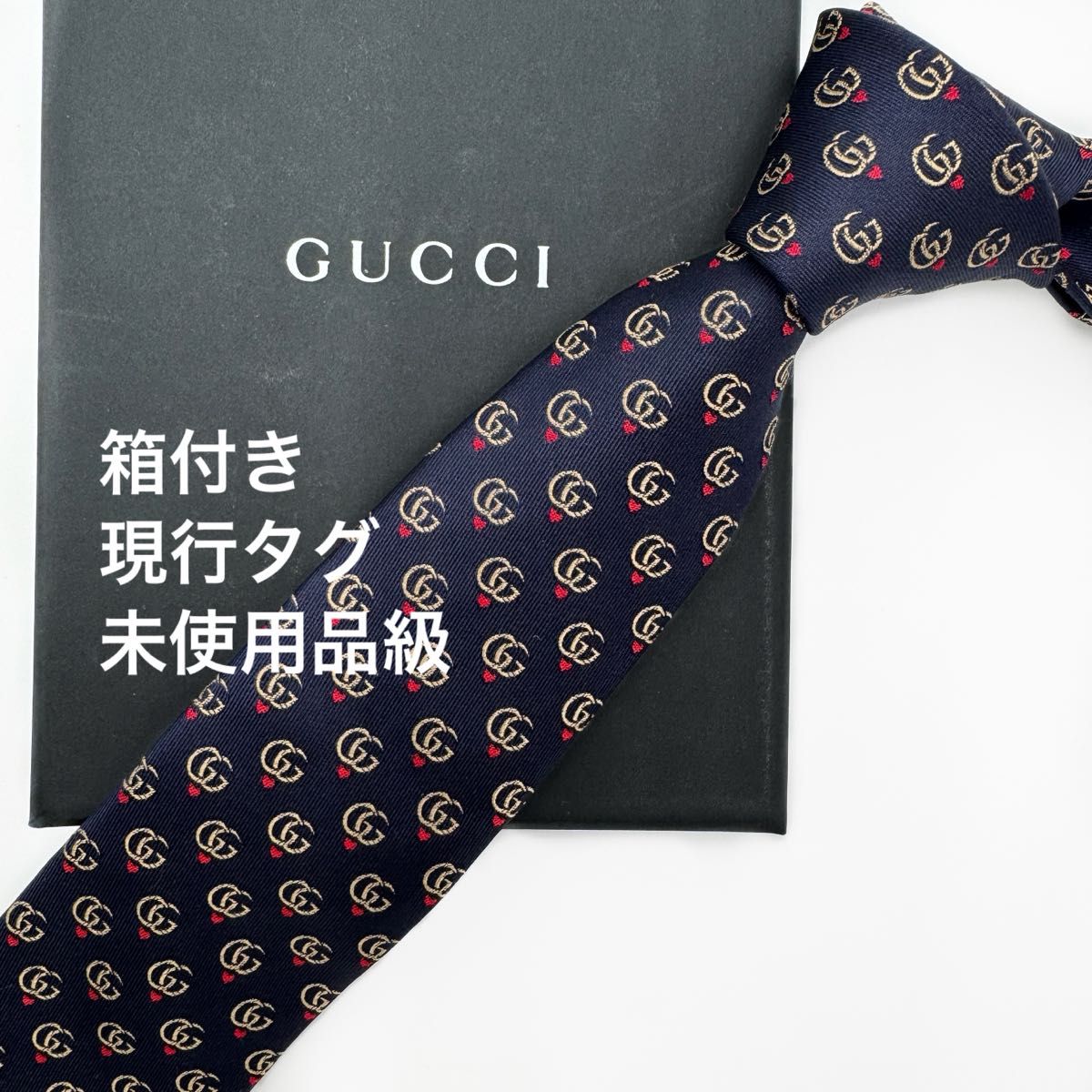 ✨極美品✨GUCCI ネクタイ 現行 GG柄 蜂 bee 刺繍 ナロータイ7cm 名作☆極美品☆ GUCCI グッチ ネクタイ GG柄 蜂 Bee ナロータイ