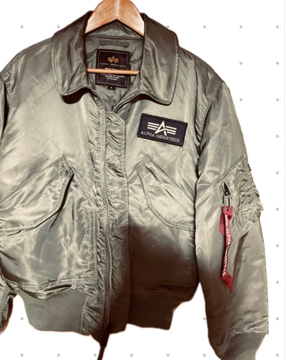 Alpha Industries MA-1タイプ フライトジャケット カーキ メンズ
