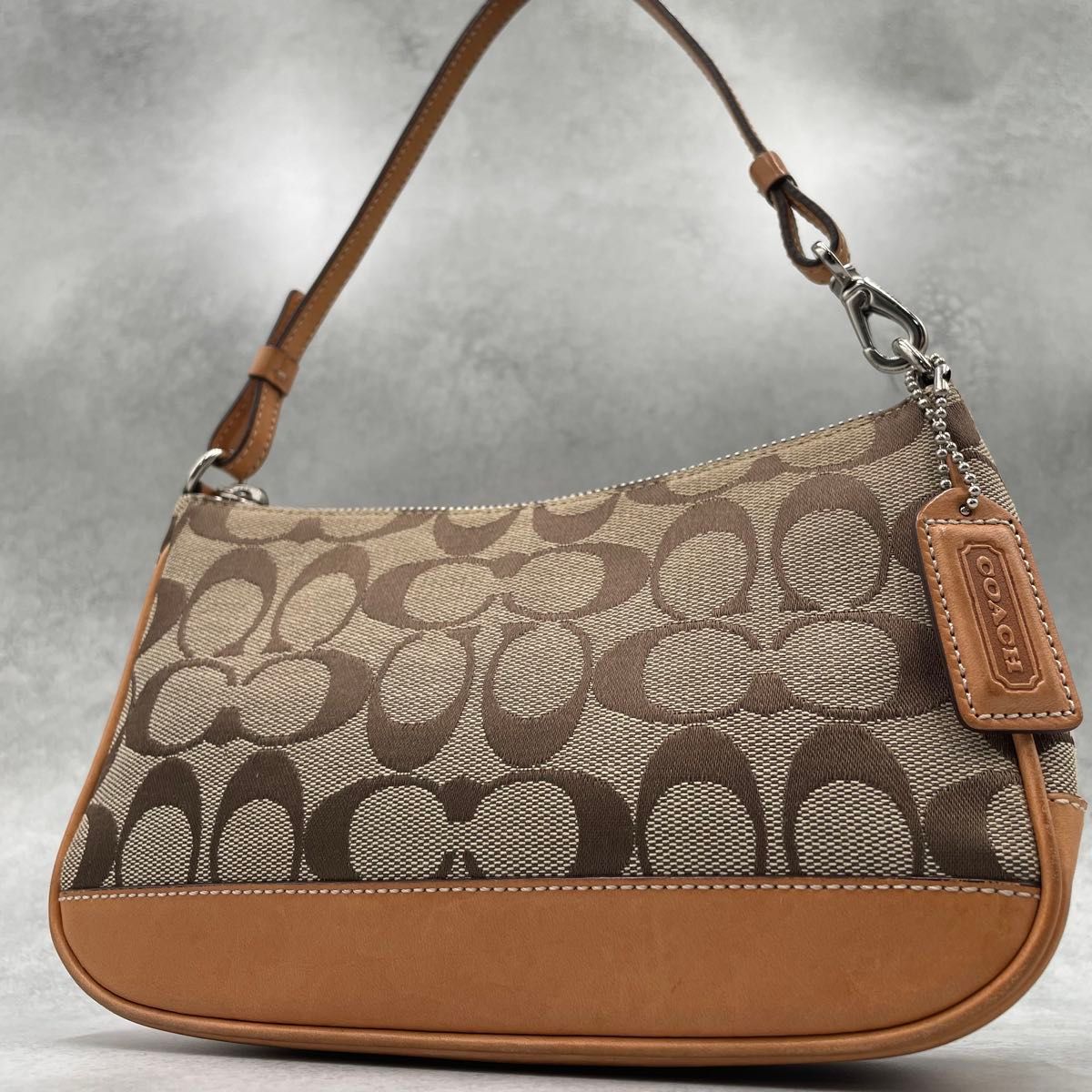 COACH コーチ アクセサリーポーチ ハンドバッグ ショルダー ブラック 