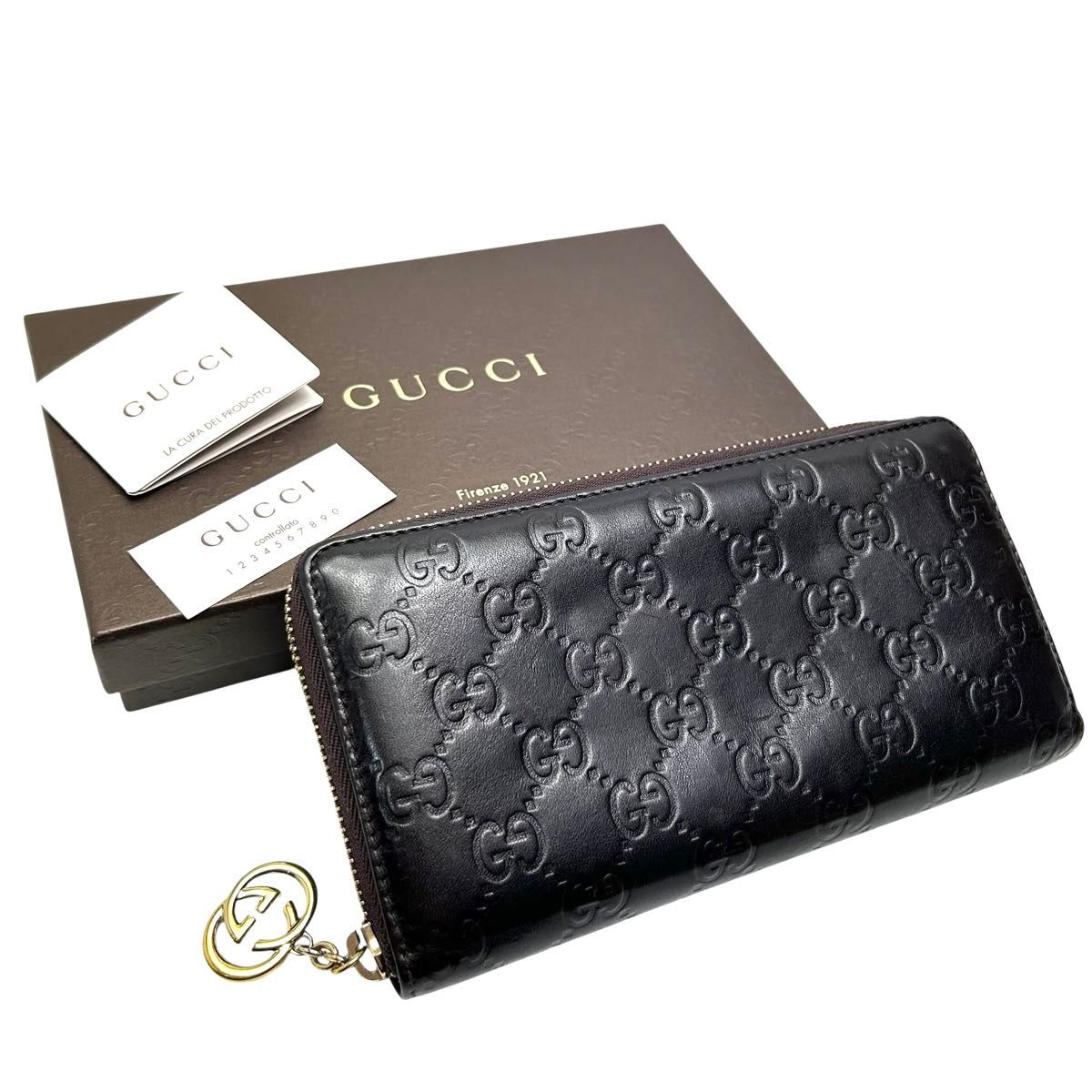 GUCCI グッチ 長財布 財布 ラウンドファスナー ジップ インター