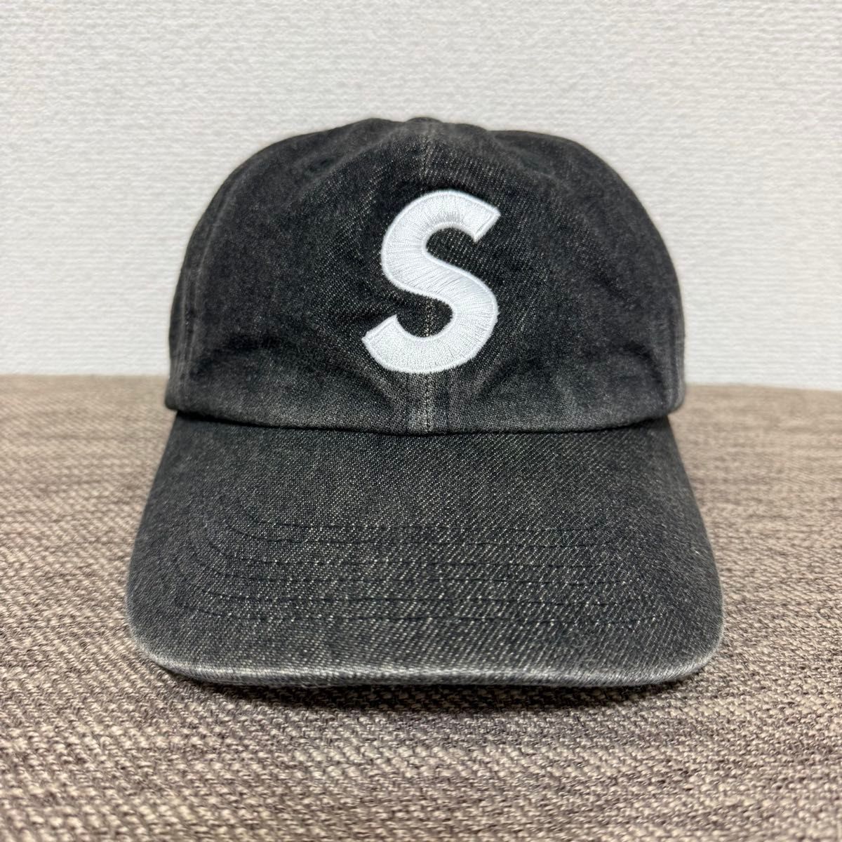 ほぼ新品 Supreme Splatter 6-Panel Cap Black 25aw 黒 ブラック