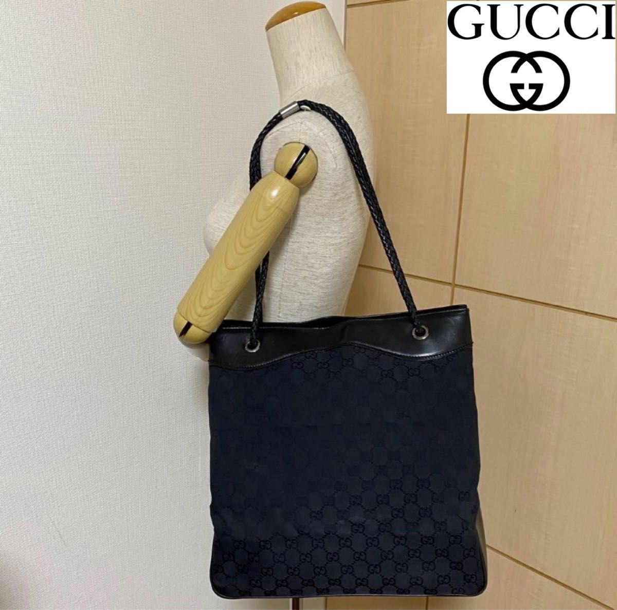 美品 GUCCI グッチ ビジネスバッグ ブリーフケース ショルダーバッグ