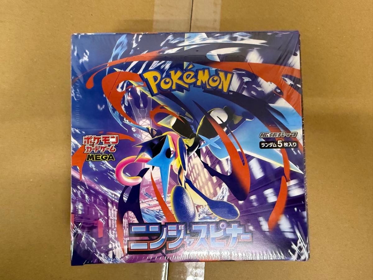 ポケモンカード　MEGA拡張パックニンジャスピナーBOX シュリンク付き1BOX ポケモンカードゲーム ☆ シュリンク付き ボックス ☆ポケモンカード
