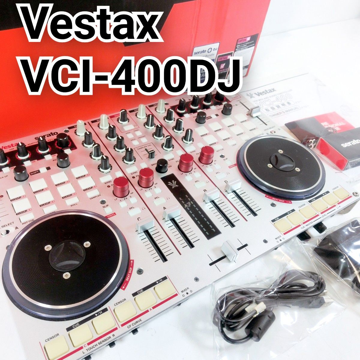 Vestax VCI-380 DJコントローラー 本体と電源ケーブル | Shop at