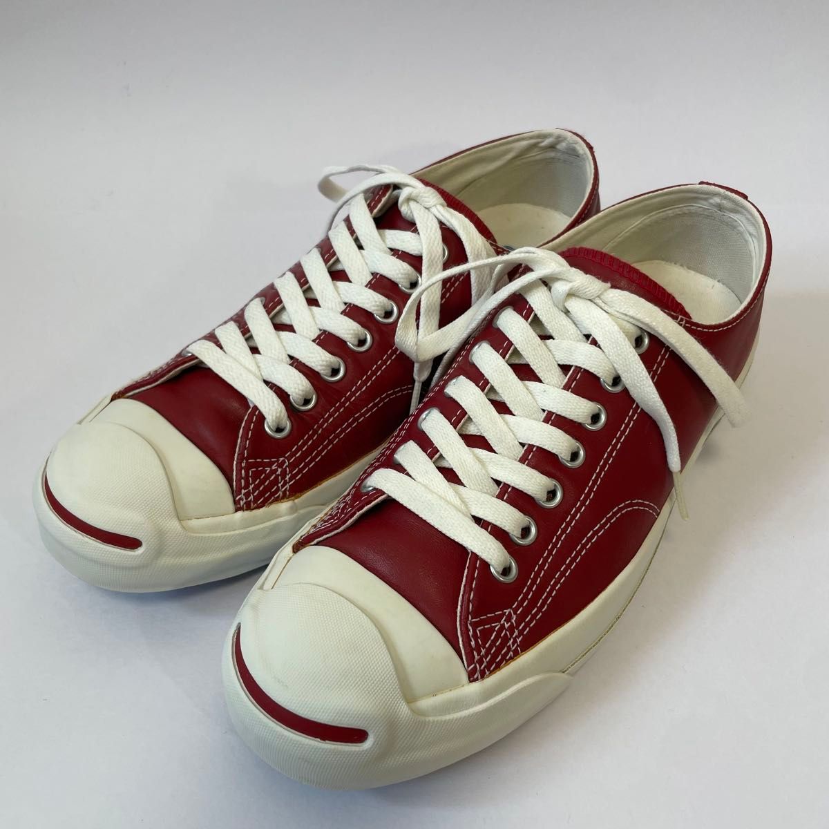 CONVERSE コンバース ジャックパーセル バーガンディ 赤 レザー 28cm 