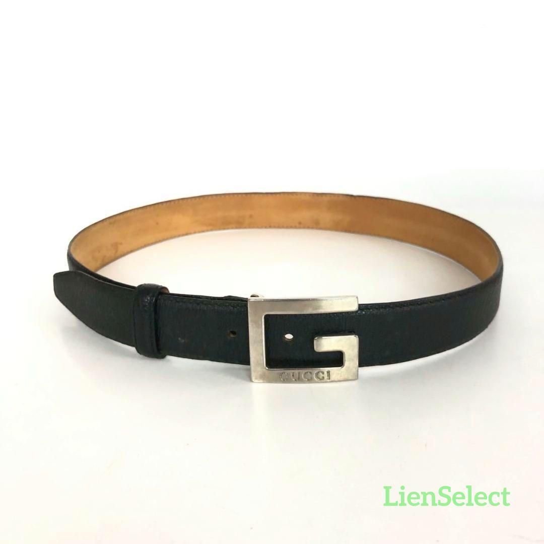 グッチ GUCCI レザー GG スプリーム ベルト シルバー金具 Y726 グッチ GUCCI レザー GG スプリーム ベルト シルバー金具 Y726