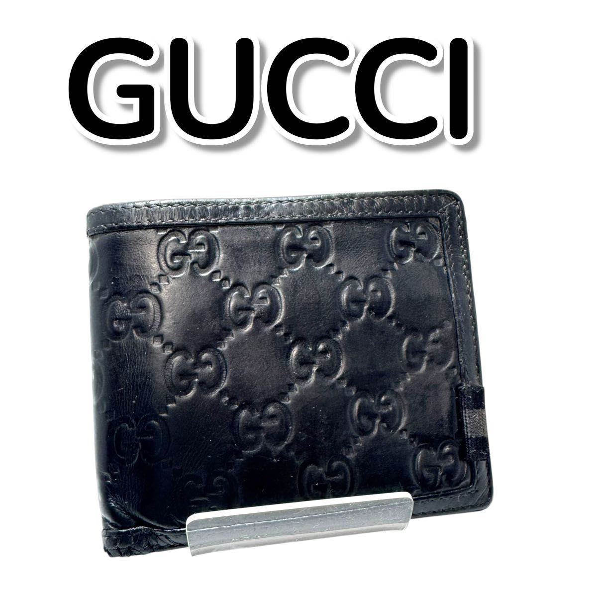 GUCCI 長財布 GG柄 レザー ブラック 19×9cm グッチ シマ | Shop at