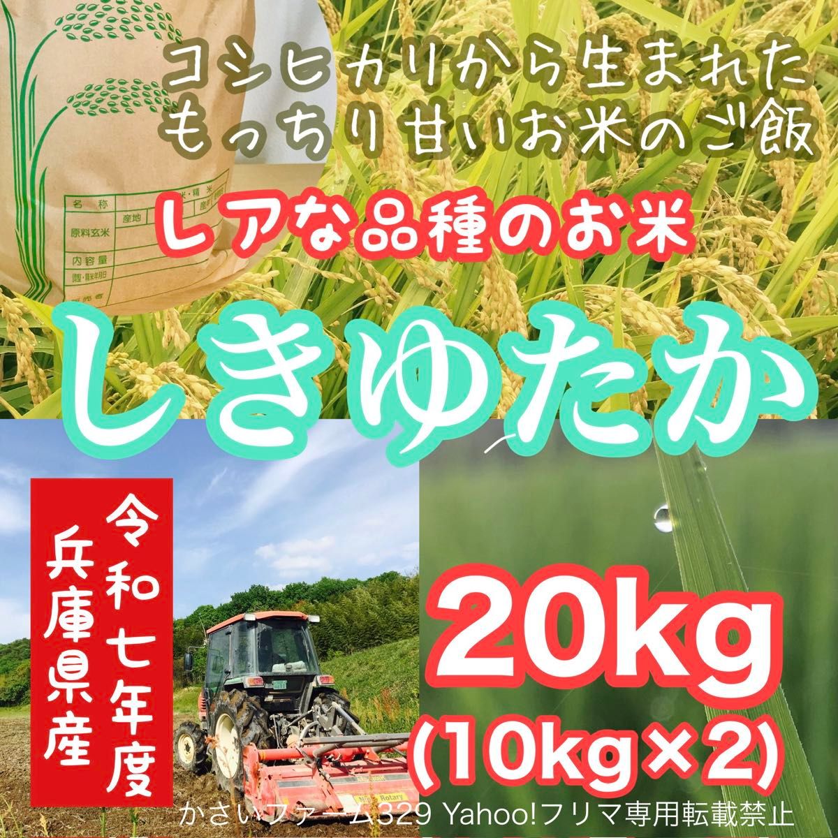 美味☆新米 兵庫県産キヌムスメ 20kg(10kg×2 山の湧き水で育てたお米