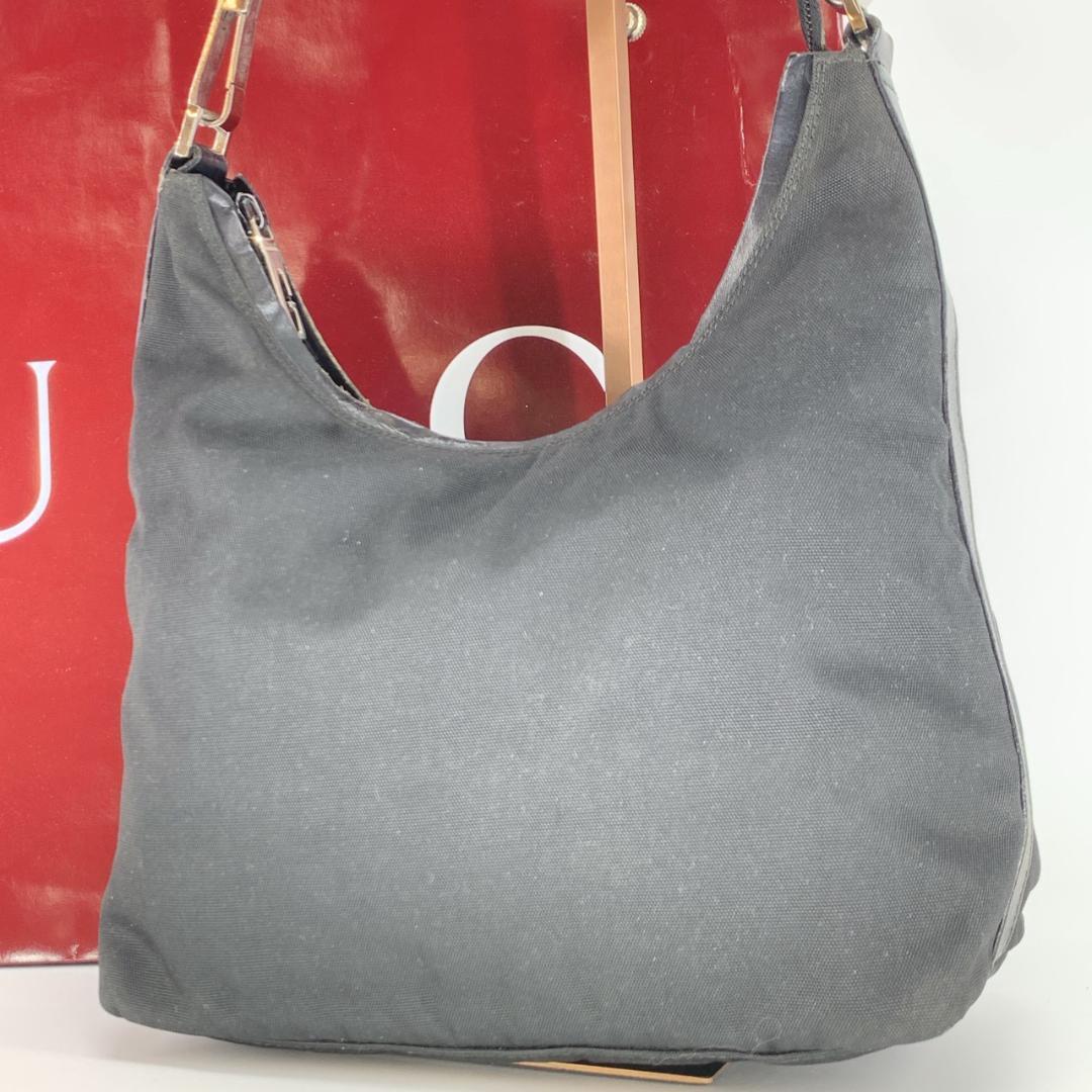 プラダ PRADA ワンショルダーバッグ 肩掛け ブラウン レザー ゴールド 