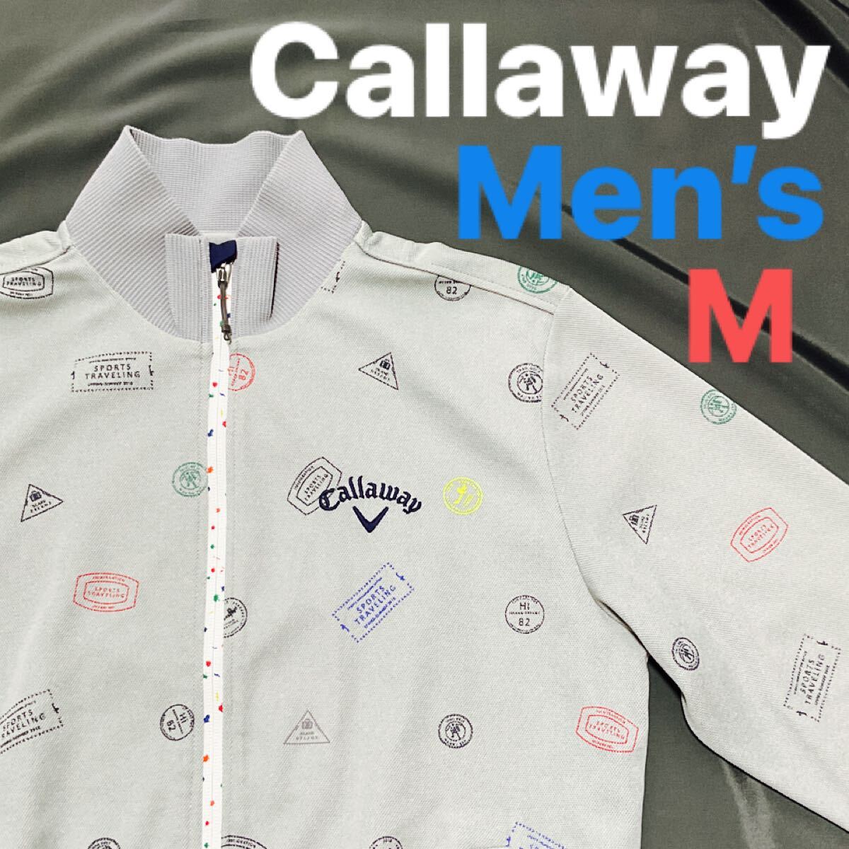 Callaway ホワイトジャケット フルジッパー Callaway キャロウェイ ゴルフウェア フルジップジャケット ホワイト