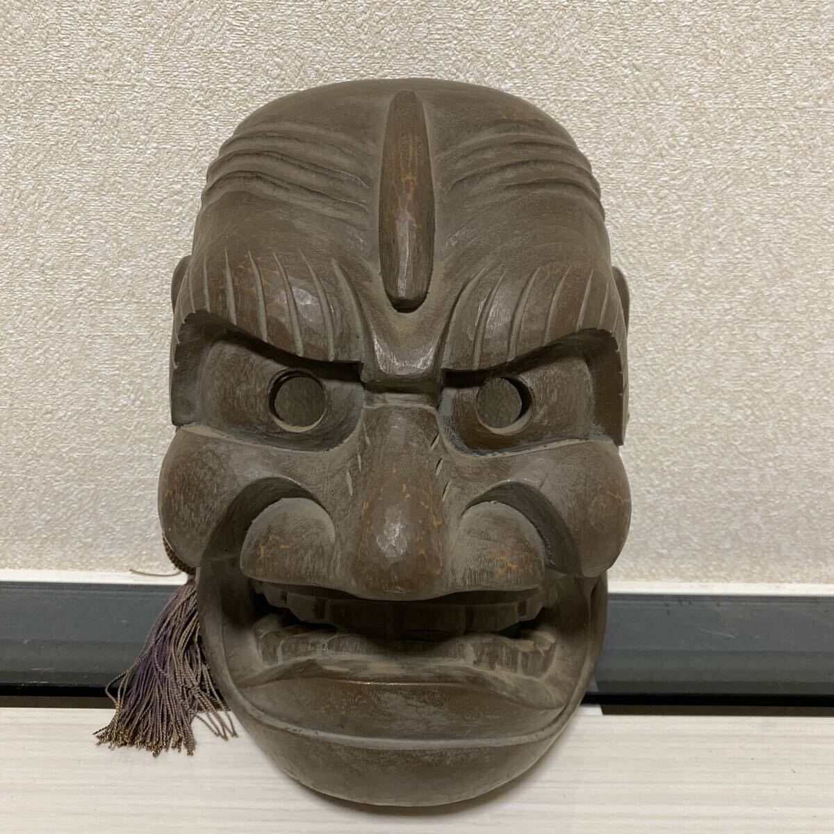能面飾り　金装飾　木彫り　彫刻〈検 金沢 箔一　采女　胡蝶　千手　般若　翁　扇子 能面飾り 金装飾 木彫り 彫刻〈検 金沢 箔一 采女 胡蝶 千手 般若 翁