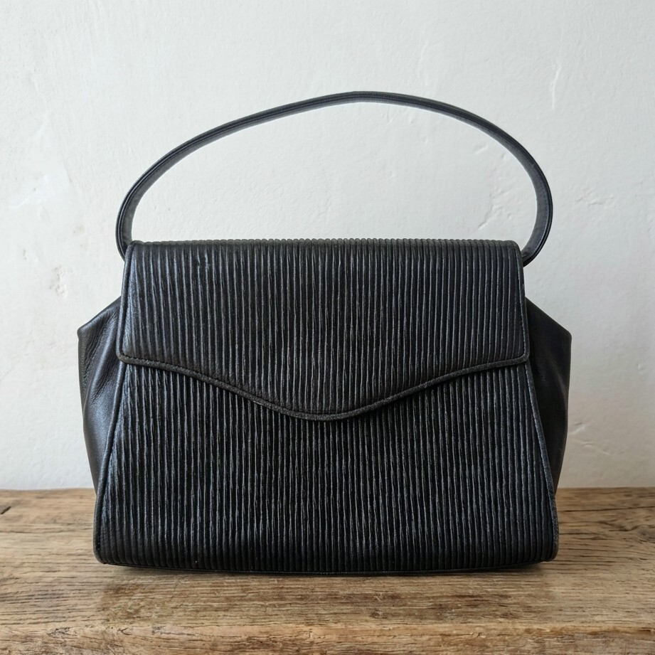 1円スタート】未使用 保管品 HANAE MORI ハナエモリ 筒形ハンドバッグ 