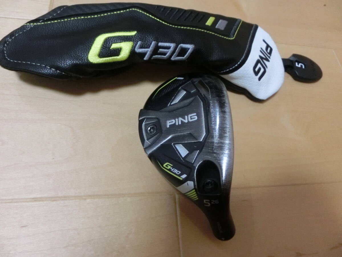 新品・未使用】PING G430 ハイブリッド U5 26° ヘッド＋ヘッドカバー 